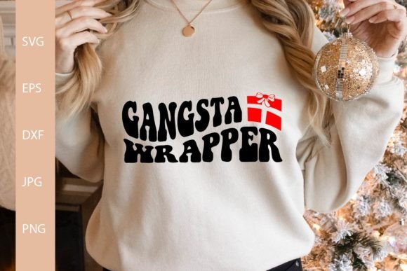 Gangsta Wrapper SVG Christmas Shirt Design Review