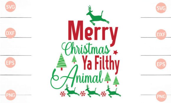 Merry Christmas Ya Filthy Animal SVG Review