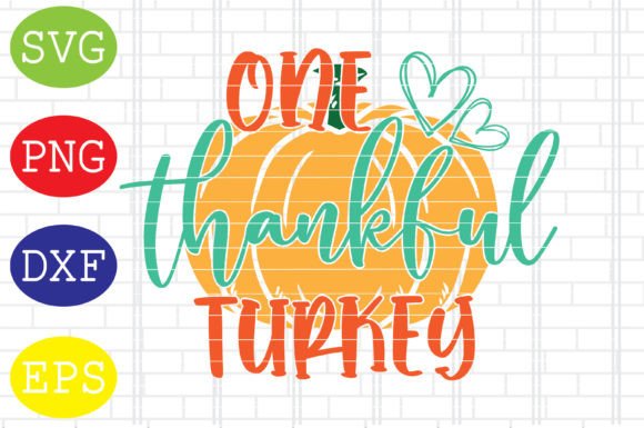 One Thankful Turkey Svg, Thanksgiving Review